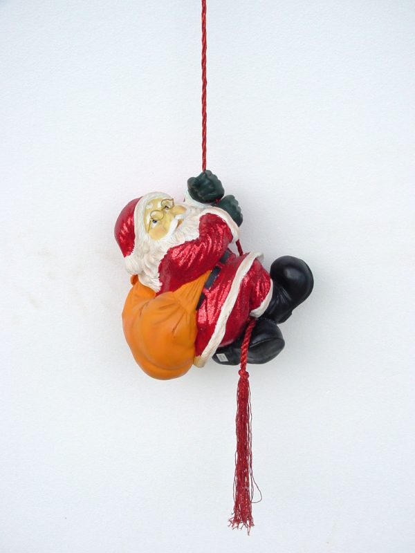 SANTA CLIMBING W/ GLITTER