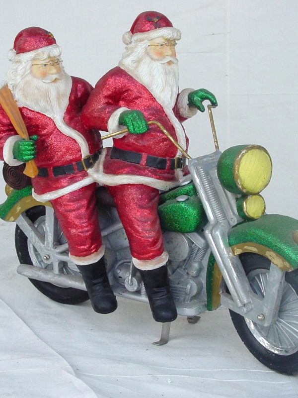 SANTA ON MOTORBIKE