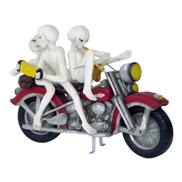 Alien Encounter on Motorbike