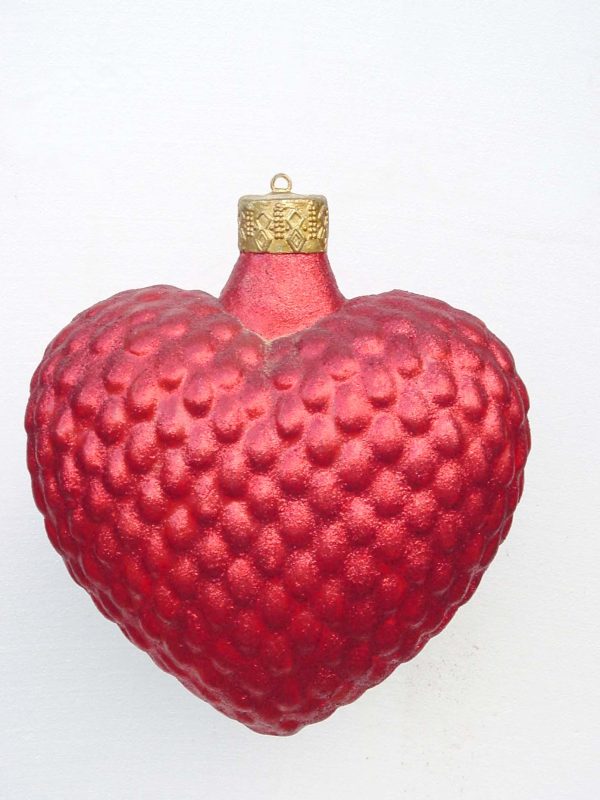Christmas Decor Heart Red