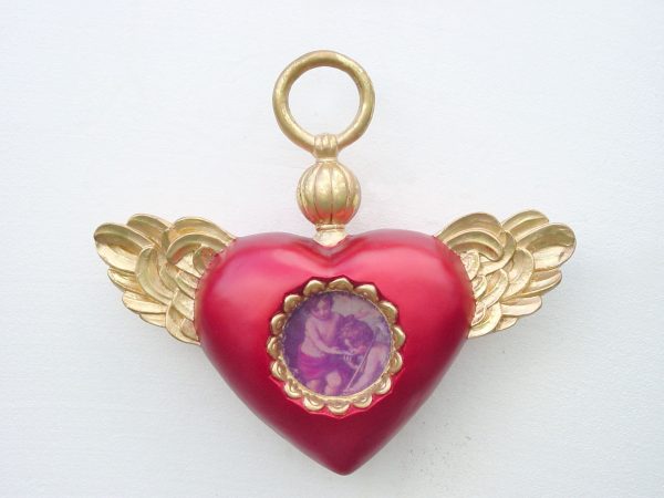 Christmas Decor Heart with Wings