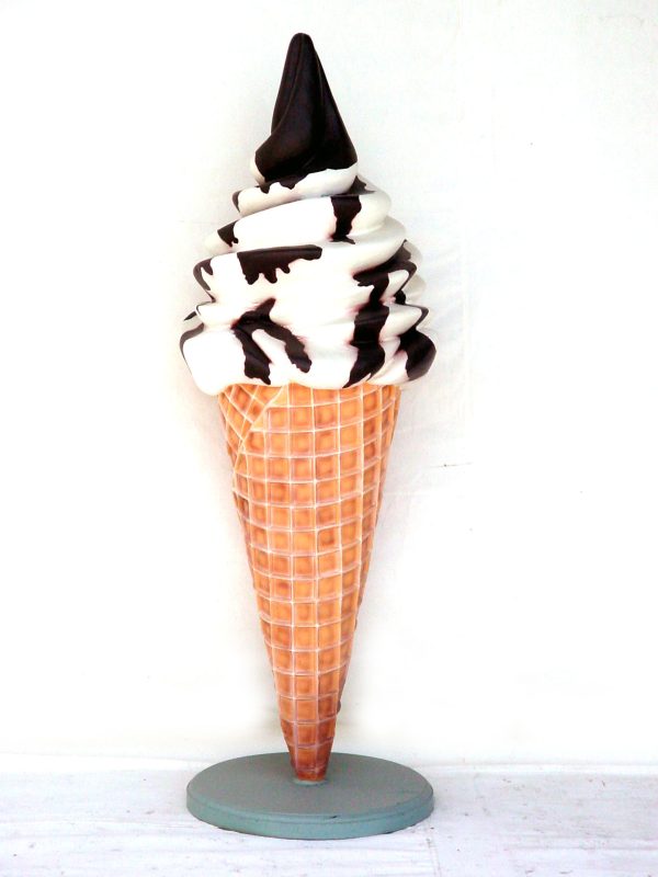 ICE CREAM ON CONE CHOCO SUNDAE