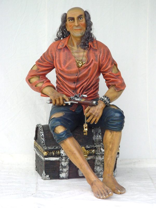 PIRATE ON TREASURE BOX