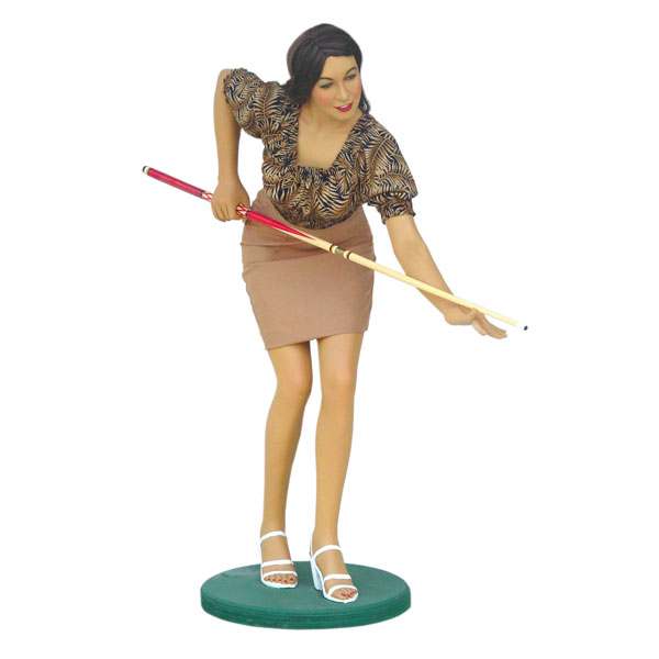 LADY BILLIARD PLAYER
