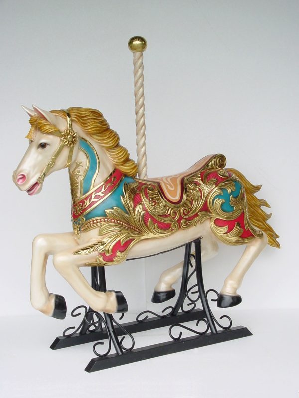 CAROUSEL HORSE with METAL BASE (4.5FT)