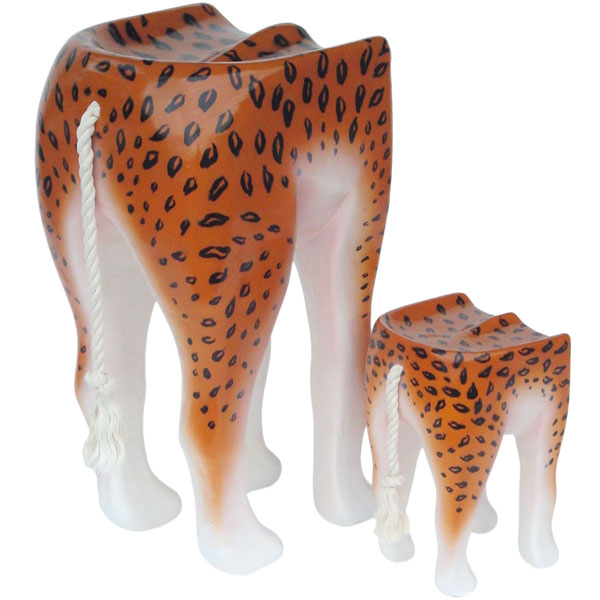LEOPARD ANIMAL STOOL