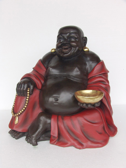 BUDDHA SITTING (RED & BLACK)