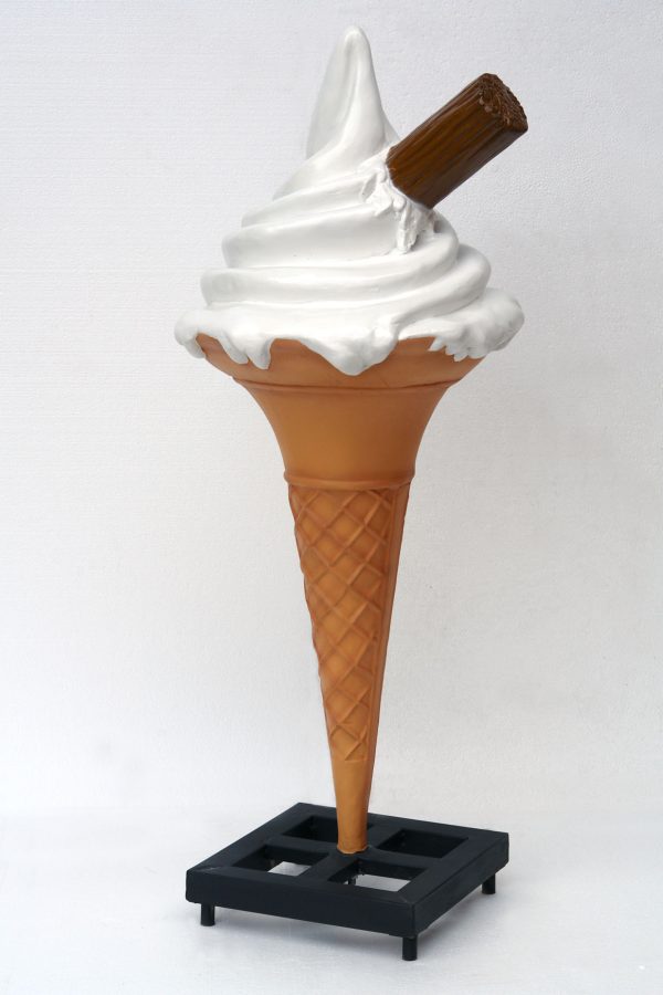 SOFT SERVE ICE CREAM WITH NEW CONE & METAL BASE