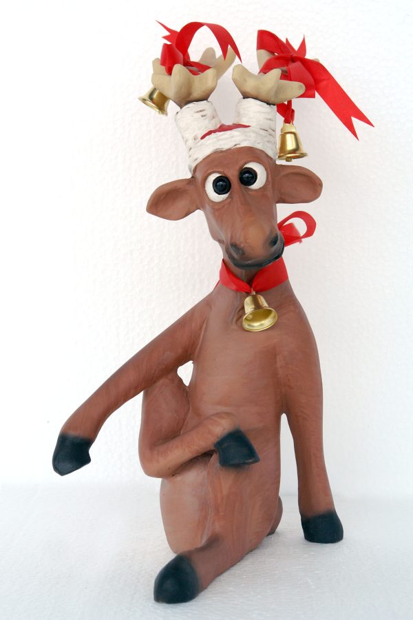Funny Reindeer Sitting with Crosslegs (1 Ft.)