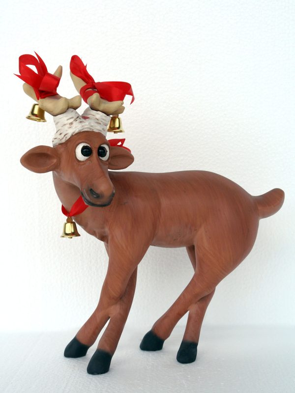 Funny Reindeer Standing on Crosslegs (1 Ft.)