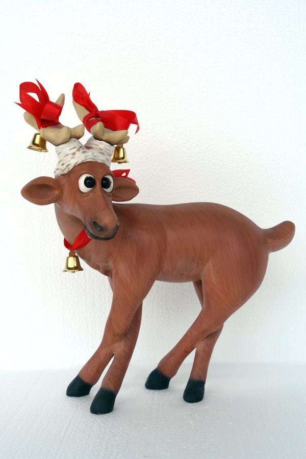 Funny Reindeer Standing on Crosslegs (1 Ft.)