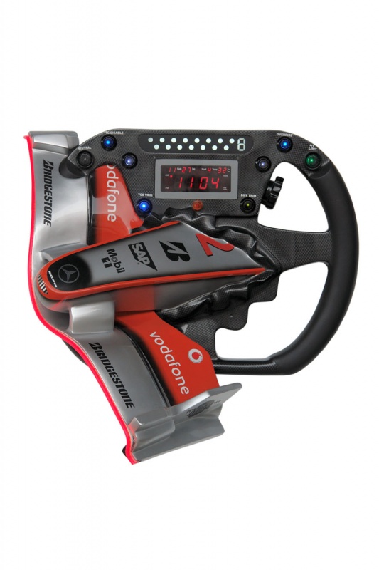 ML F1 NOSE CONE AND STEERING WHEEL WITH CLOCK AND NEON LIGHT