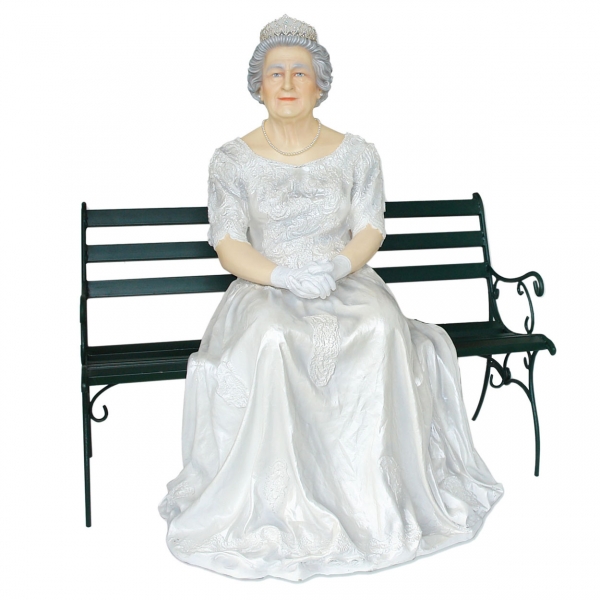Queen Sitting on Bench