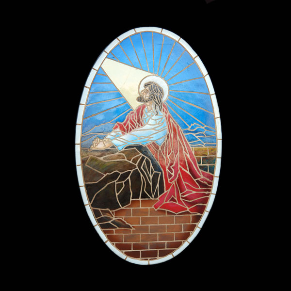 JESUS AT THE GARDEN MOSAIC D
