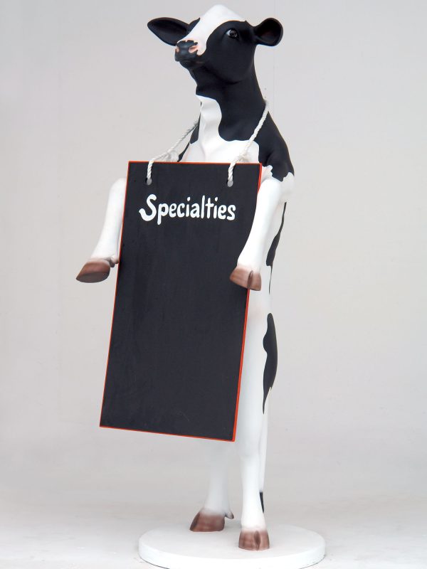 COW STANDING WITH MENU