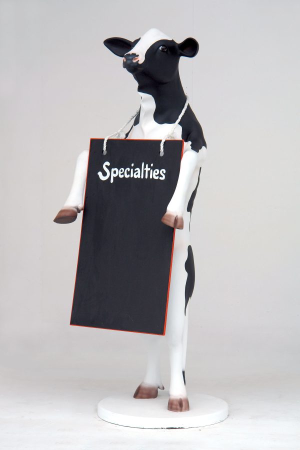 COW STANDING WITH MENU
