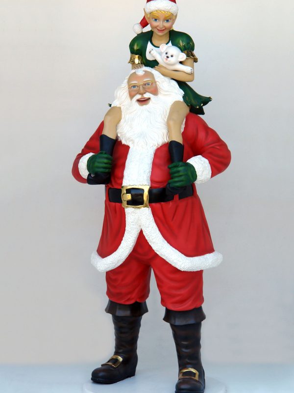 SANTA WITH ELF GIRL