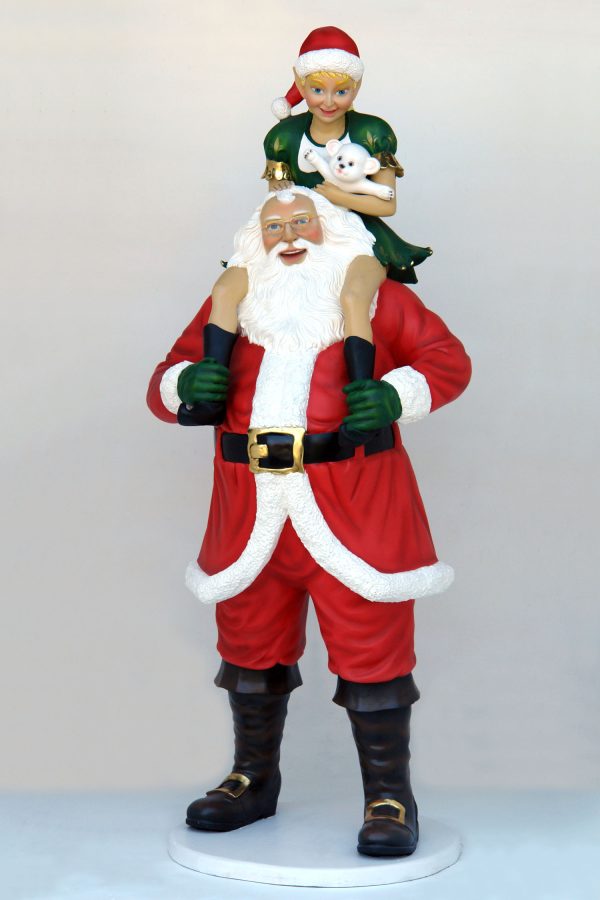SANTA WITH ELF GIRL