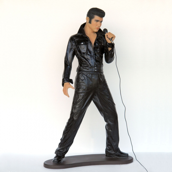 Rock & Roll Singer standing with Microphone