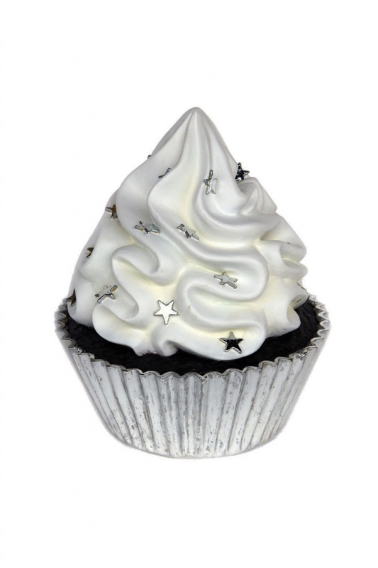 Cupcake with Silver Leaf Cup (2 Ft.)