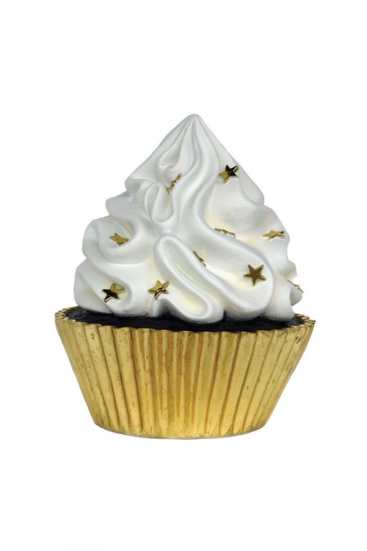 Cupcake with Gold Leaf Cup (2 Ft.)