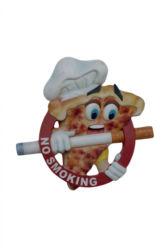PIZZA NO SMOKING SIGN