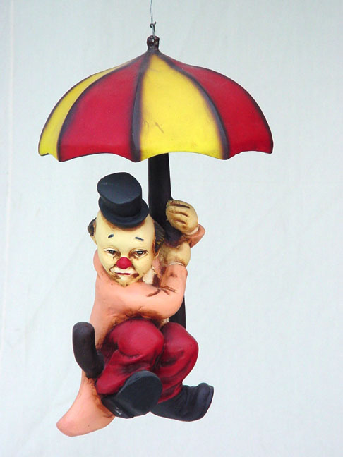 CLOWN WITH UMBRELLA