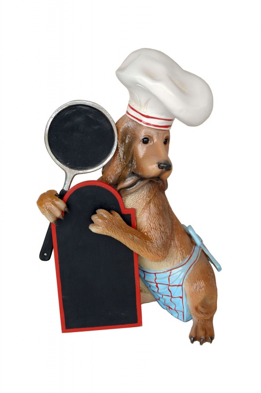 DOG CHEF WITH PAN