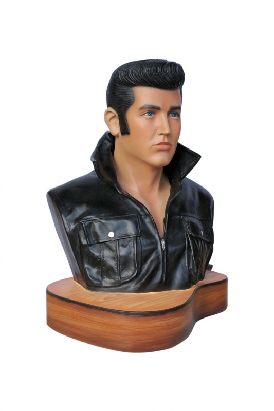 ROCK & ROLL SINGER BUST ON GUITAR