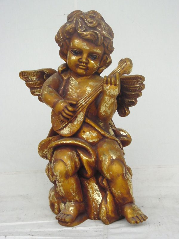 Angel Standing with Guitar