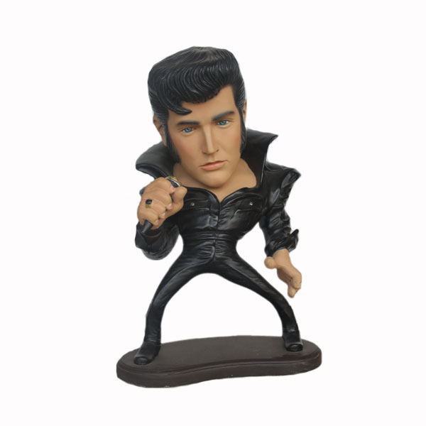 Rock & Roll Singer Caricature with Microphone