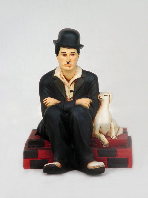 FUNNY MAN SITTING WITH DOG