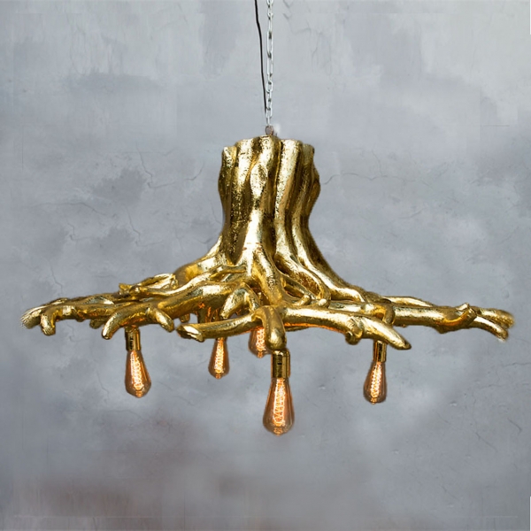 Trunk Chandelier (Medium) Gold