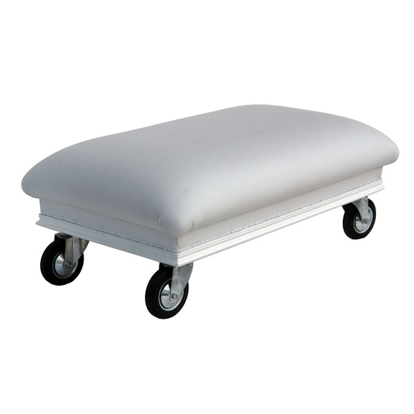 Ottoman with Caster Wheels