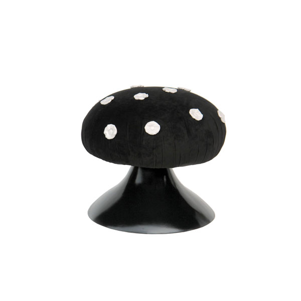 Ottoman Mushroom (Black)
