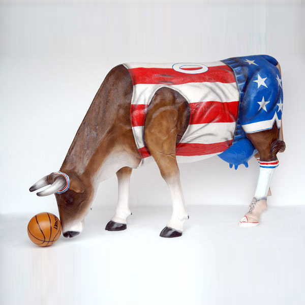 HARLEM GLOBE TROTTERS COW