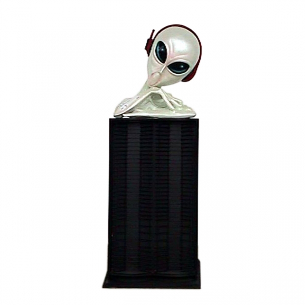 Alien with Headset CD-Rack