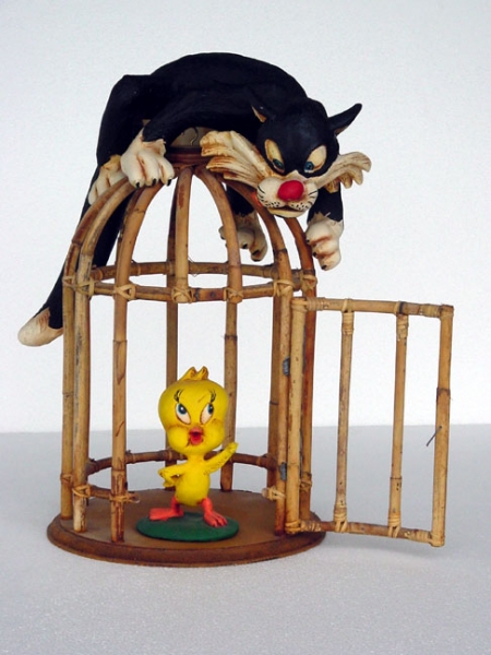 CAT AND BIRD