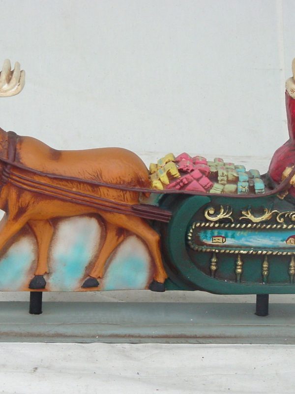 SANTA ON SLEIGH 2 SIDED
