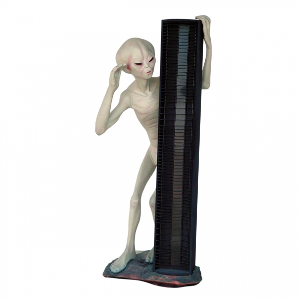Alien Encounter with CD Rack
