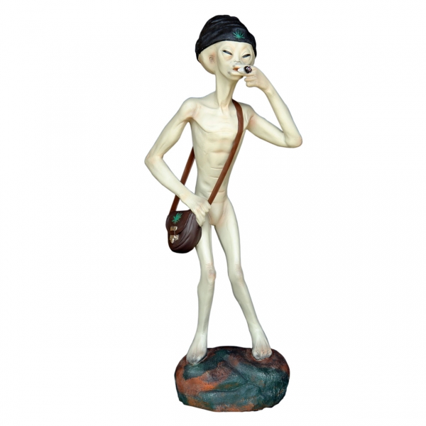 Alien Encounter with Cigar Standing