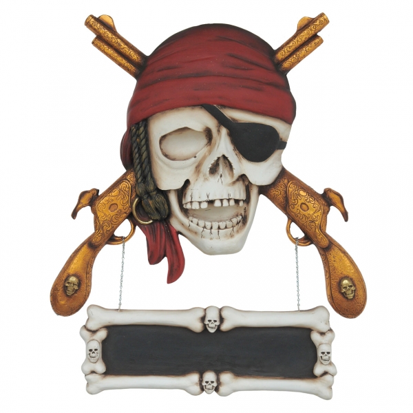 Pirate Skull Guns Wall Decor