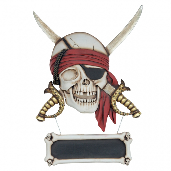 Pirate Skull Sword Wall Decor