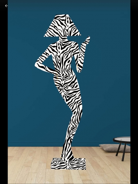 Zebra Lady Lamp