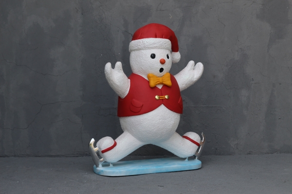 SNOWBOY SKATING WITH RIBBON