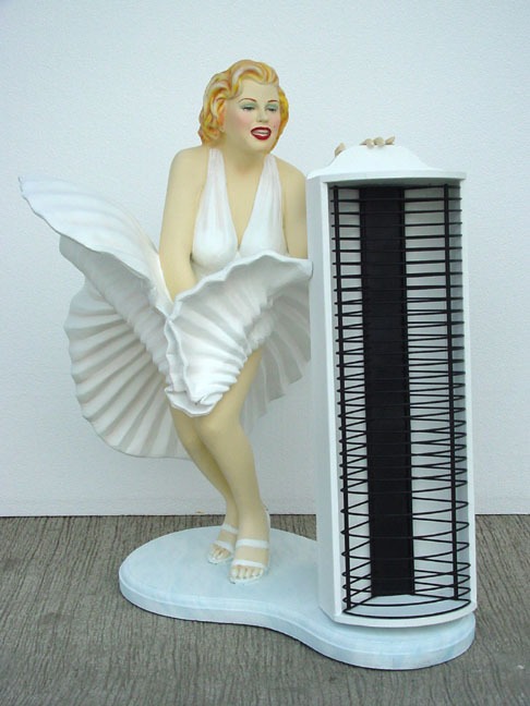 ACTRESS WITH CD RACK