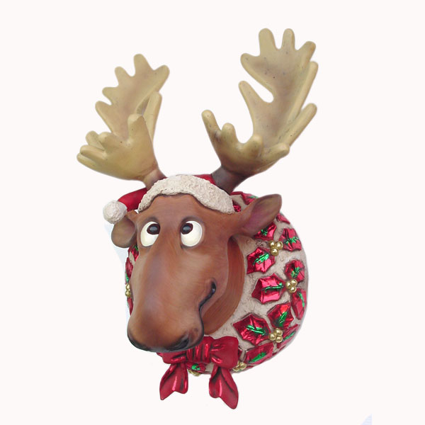 FUNNY CHRISTMAS MOOSE HEAD