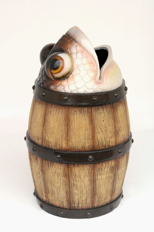 BARREL WITH FISH