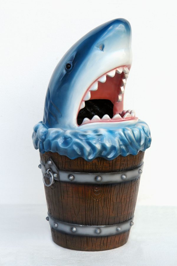 SHARK HEAD GARBAGE BIN