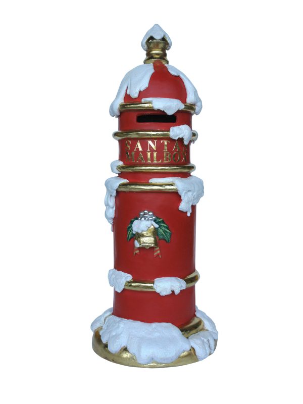 SANTA MAILBOX WITH SNOW